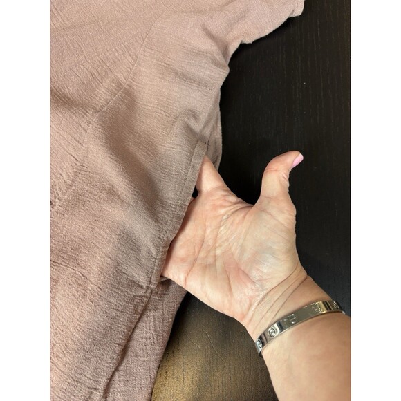 Free People Romper Mushroom Brown Large Low Scoop Back Pockets Sleeveless - Picture 9 of 12